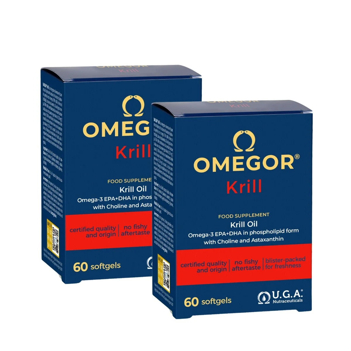 Omegor Krill 60 Capsule Molli Integratore di Krill