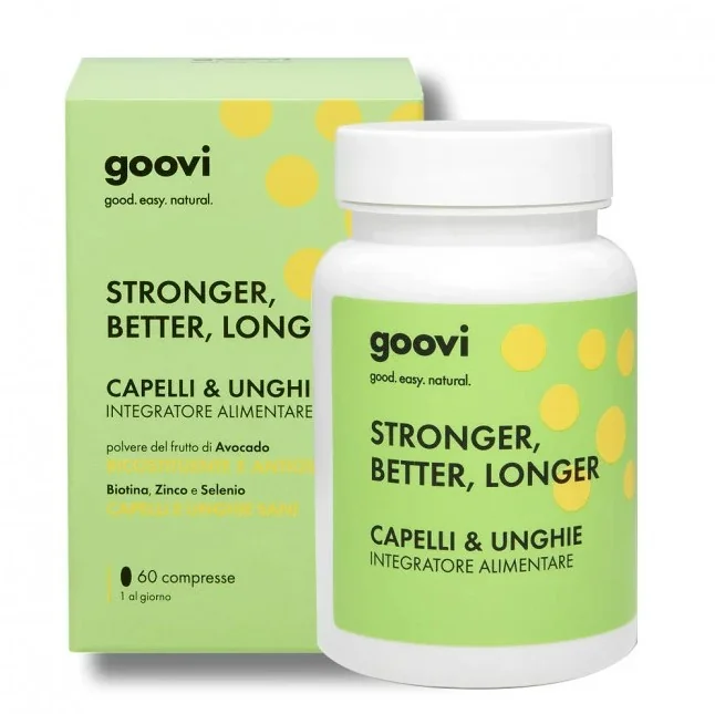 Goovi Capelli&Unghie - 60 Cpr Integratore per Capelli ed Unghie