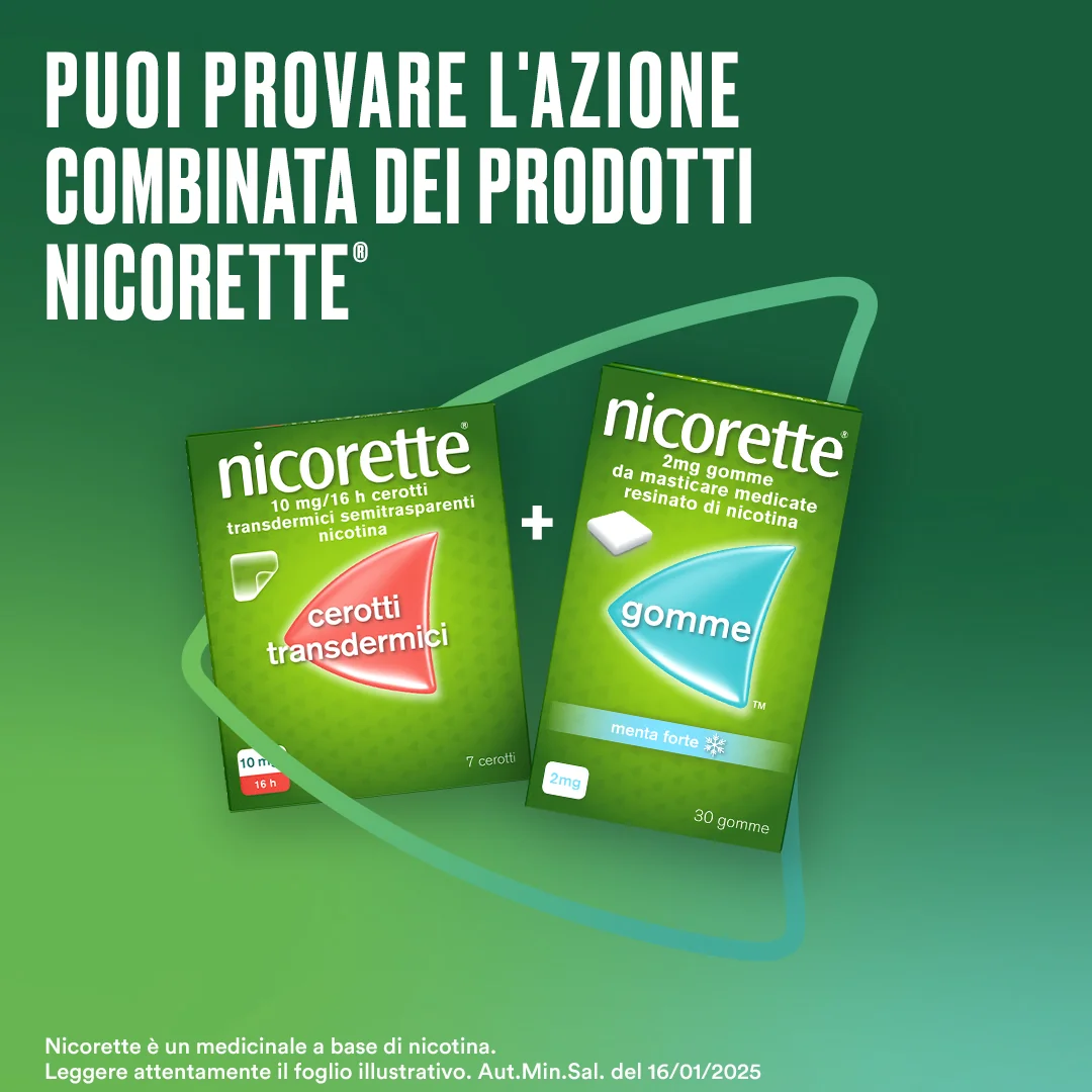 Nicorette 2 mg Gusto Menta 30 Gomme Masticabili Nicotina