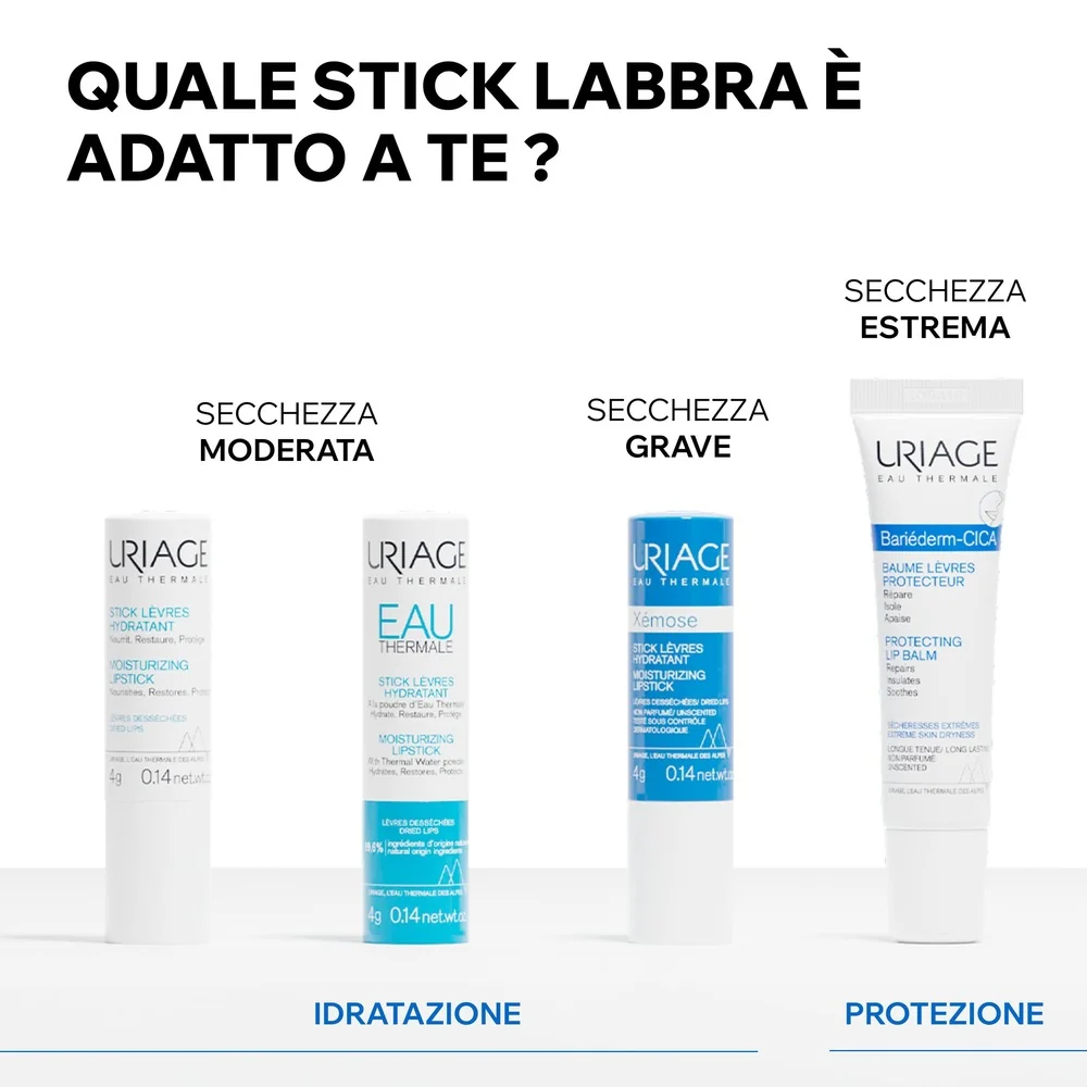 Uriage Eau Thermale Stick Labbra Idratante 4 grammi Trattamento Riparatore