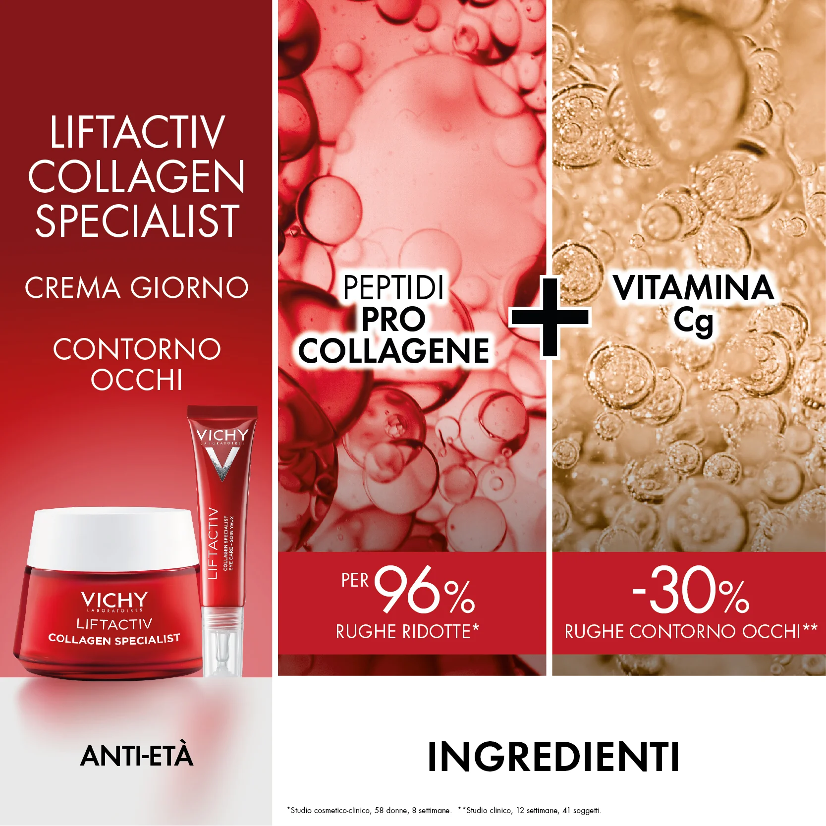 Vichy Pochette Liftactiv Collagen specialist Crema giorno +  Liftactiv Collagen specialist Cofanetto anti-età