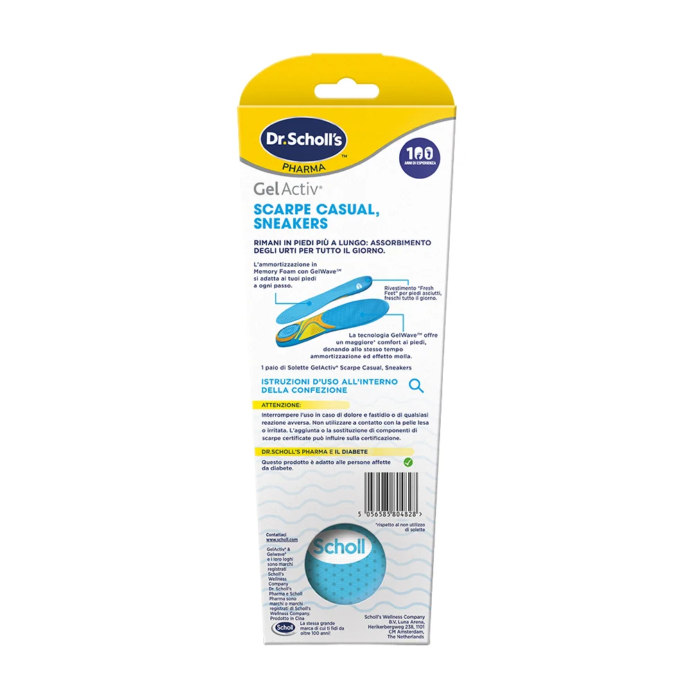 Scholl Gelactiv Scarpe Casual Snickers Misura Small Nuova Serie 2025 1 Paio