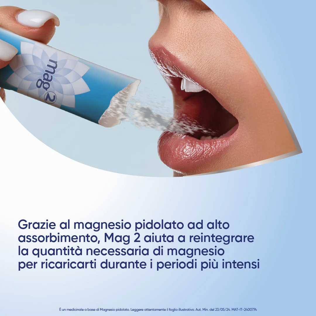 Sanofi Mag 2 Soluzione Orale 20 Stick 10 ml Integratore di Magnesio Pidolato in Stick