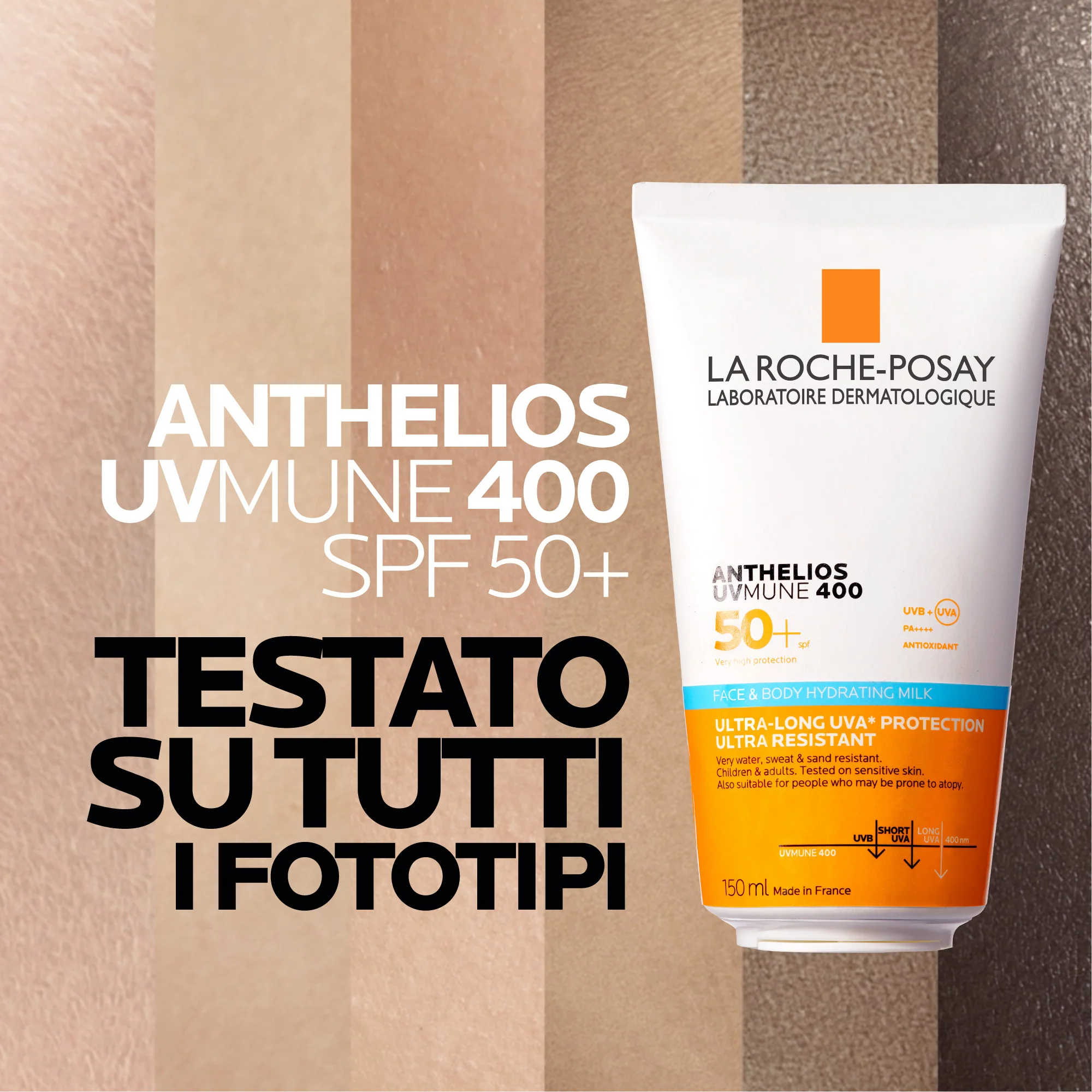 La Roche Posay Anthelios UVMune 400 150 ml Latte Idratante Corpo