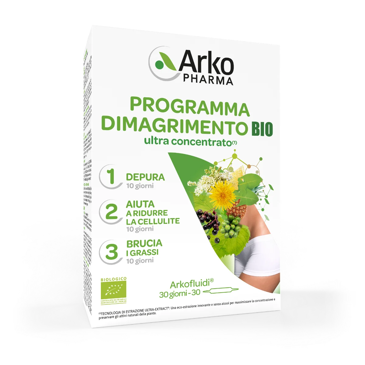 Arkofluidi Programma Dimagrimento Bio 30 Fiale 3 Fasi