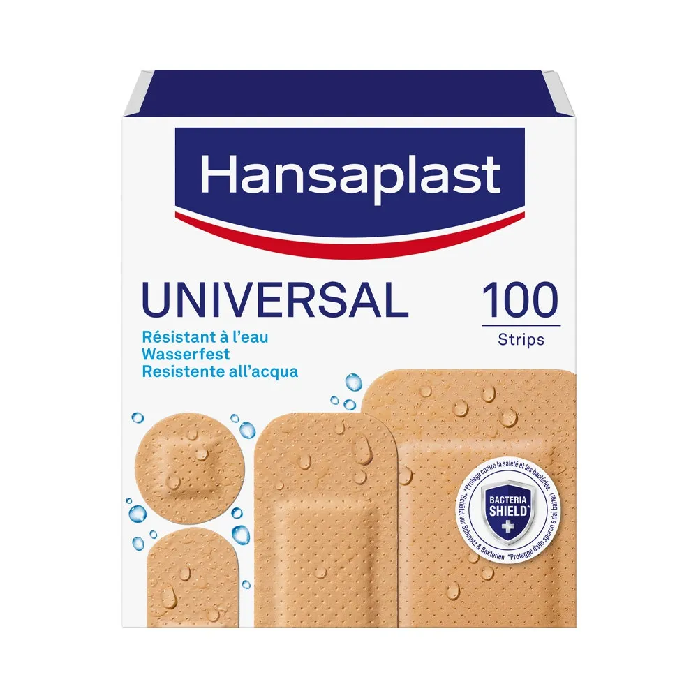 Hansaplast Cerotti Univ/Plast 100P Resistenti all'Acqua
