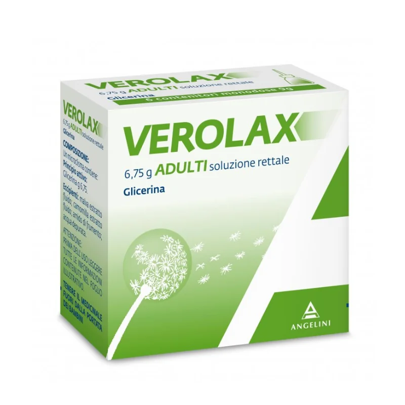 Verolax Adulti 6 Clismi 6,75 g Stitichezza