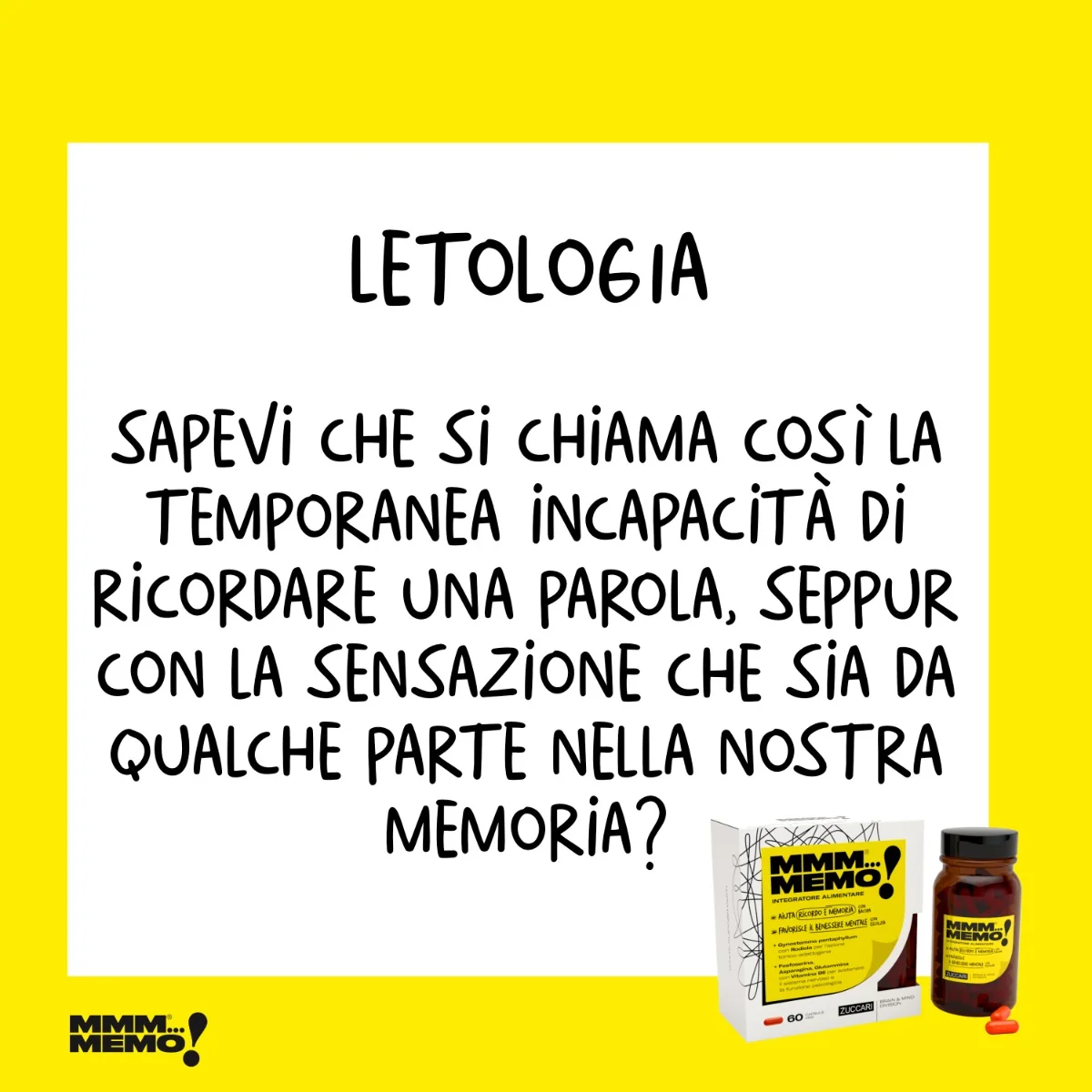 Mmm...Memo 60 Capsule Integratore per la memoria