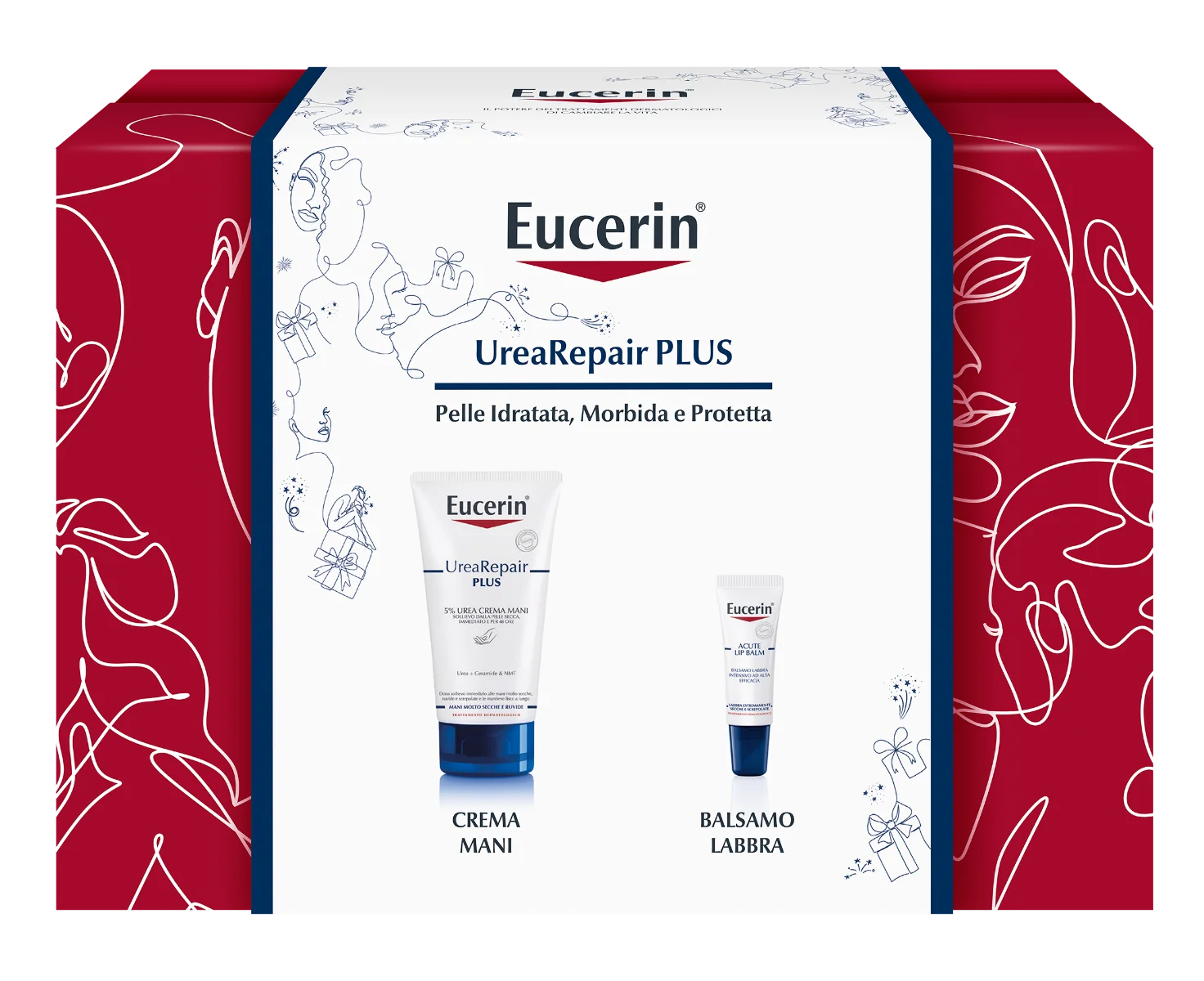Urea Crema Mani 75 ml + Acute Lip Balm 10 ml Cofanetto idratante