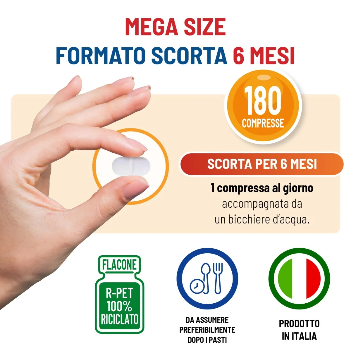 Equilibra Vitamina C 180 Compresse Sistema Immunitario