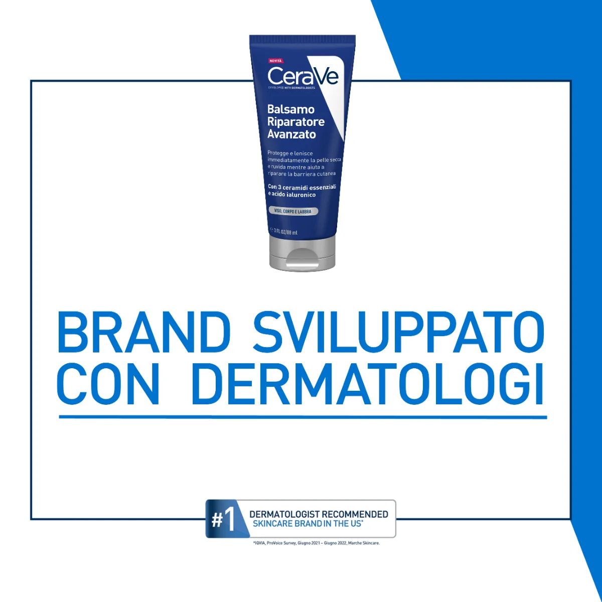 Cerave Balsamo Riparatore 88 Ml Per pelli molto secche, screpolate e danneggiate