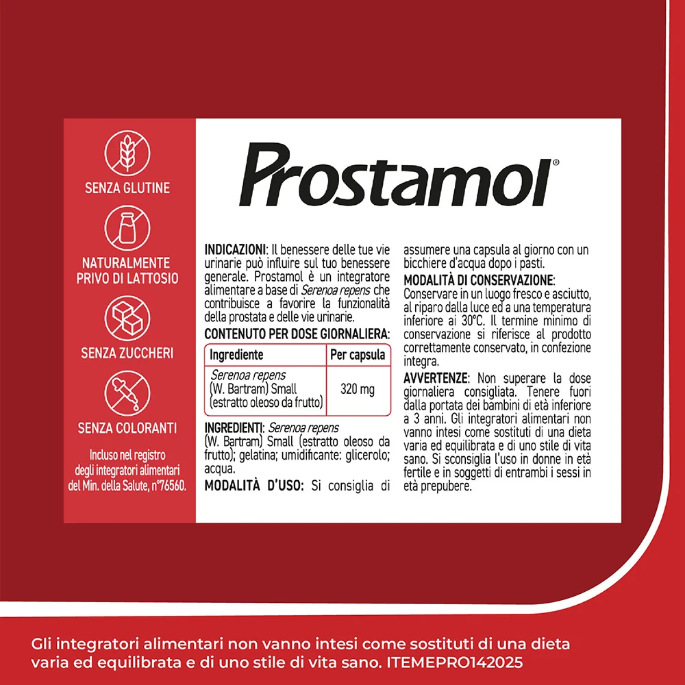 Prostamol 90 Capsule Molli Integratore Prostata e Vie Urinarie
