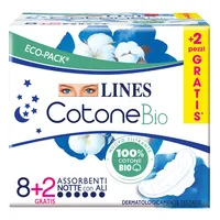 Lines Cotone Bio 8+2 Pezzi