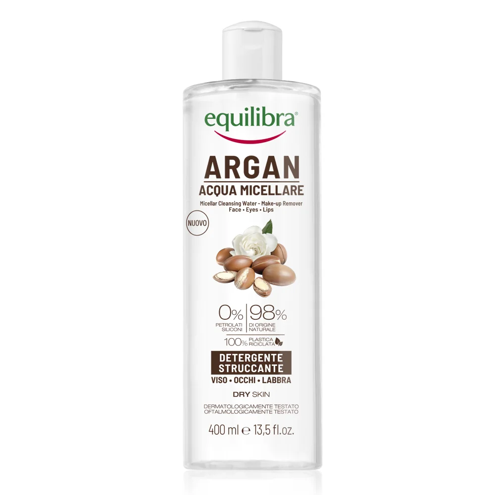 Equilibra Argan Acqua Micellare 400 Ml Rimuove Make-Up