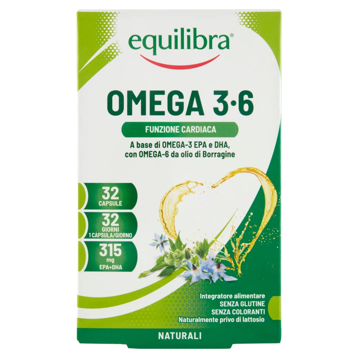 Equilibra Omega 3-6 32 Perle Funzione Cardiaca