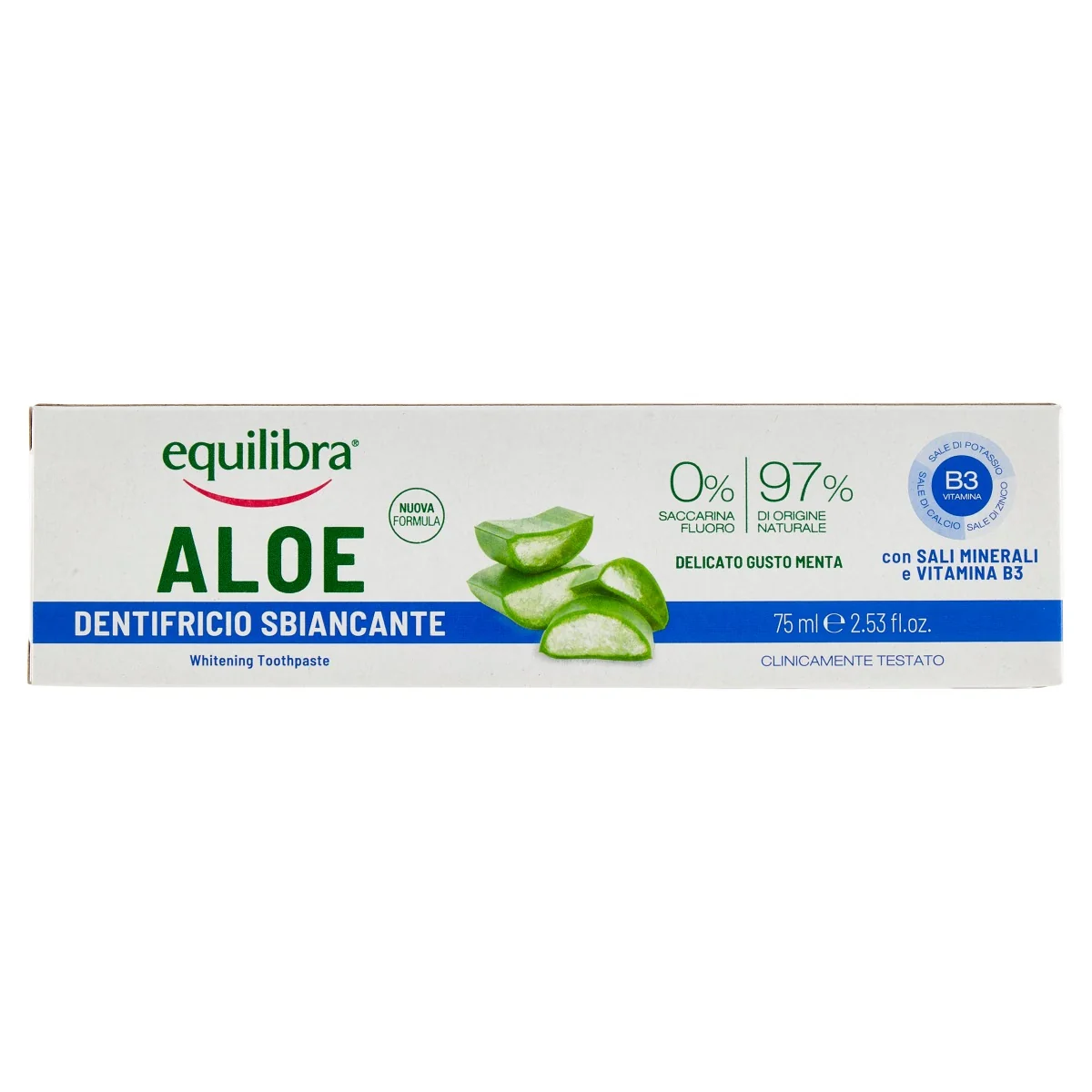 Equilibra Aloe Dentifricio Sbiancante 75 Ml Con Mentolo