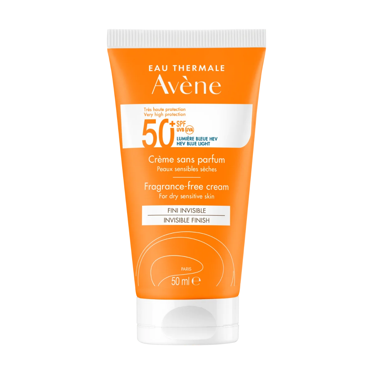 Avène Solaire Crema Senza Profumo SPF 50+ 50 ml Pelle Secca e Sensibile