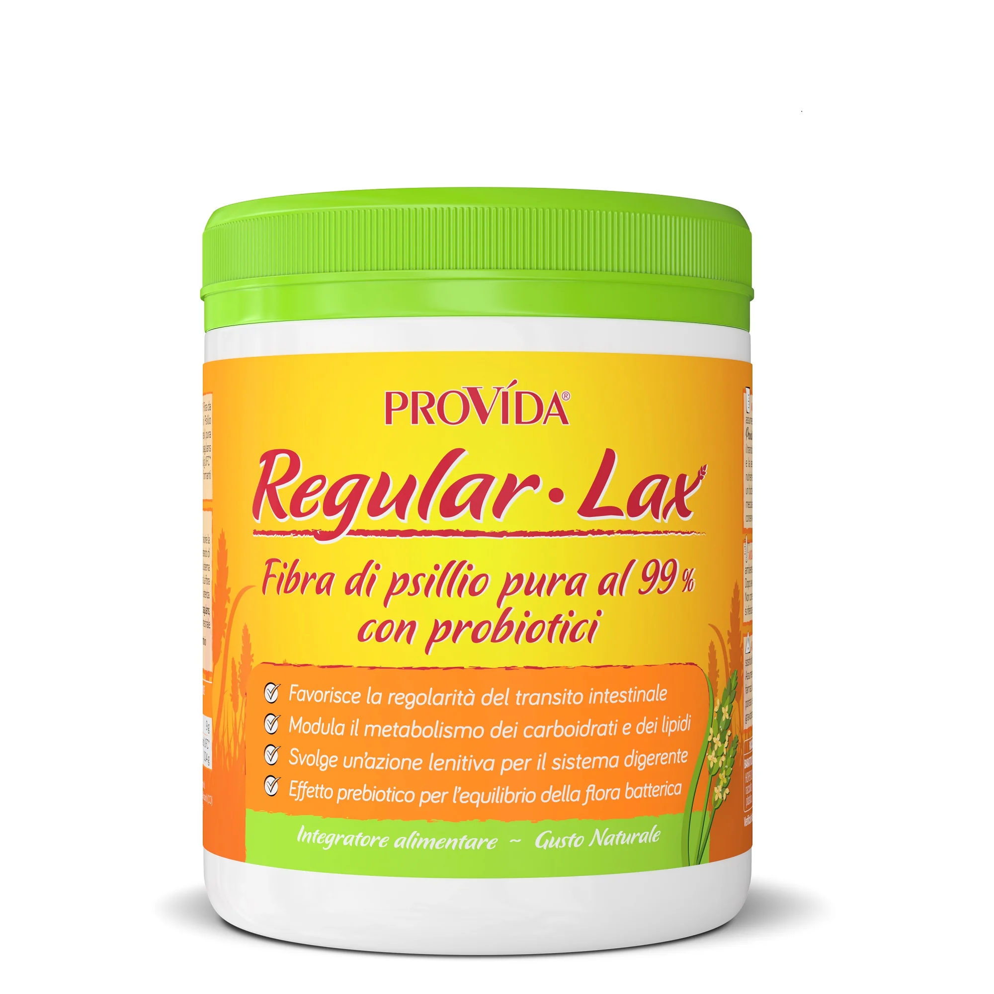 Optima Provida Regular Lax e Probiotici Gusto Naturale 150 g Integratore Fibre