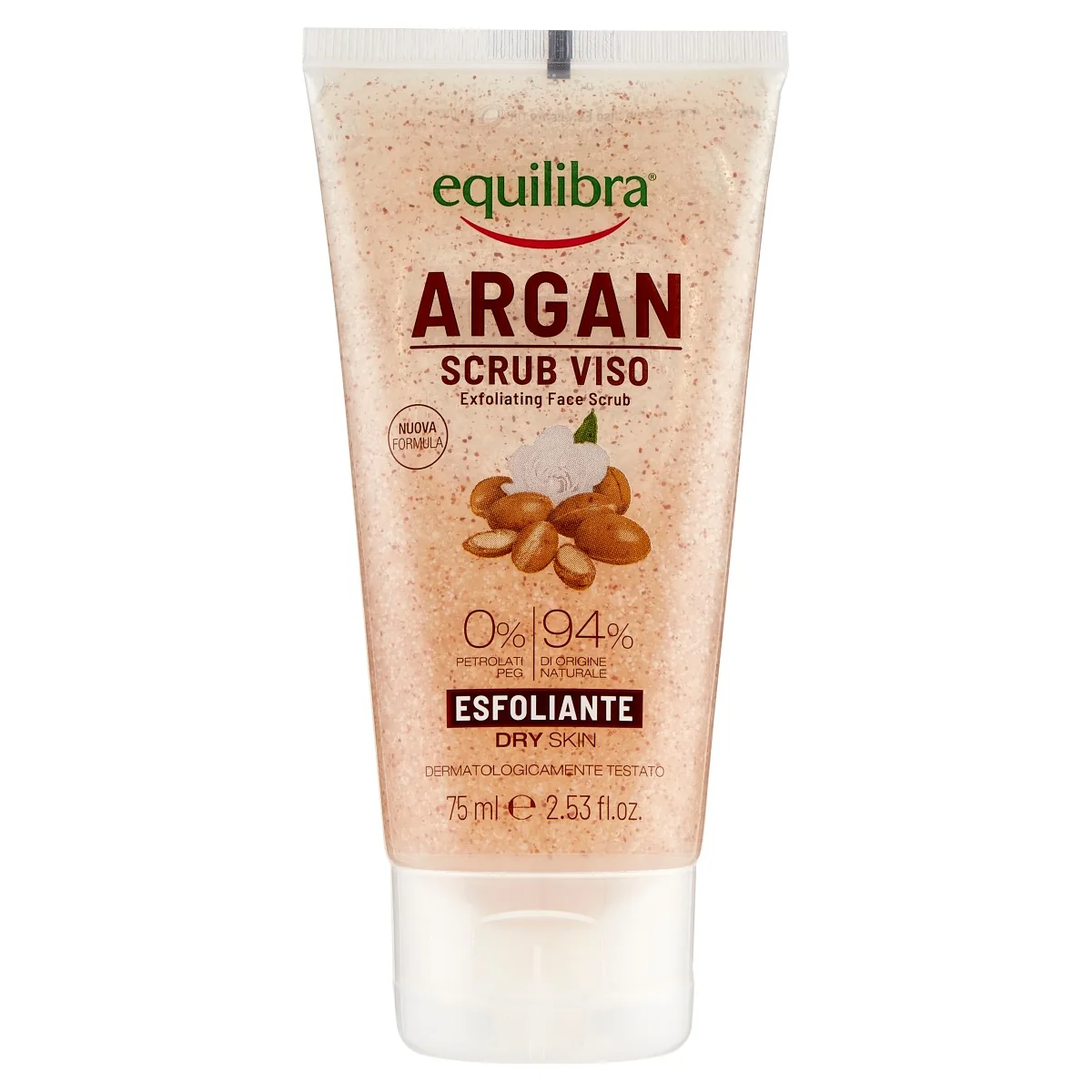Equilibra Argan Scrub Viso Esfoliante 75 Ml Benessere Cutaneo