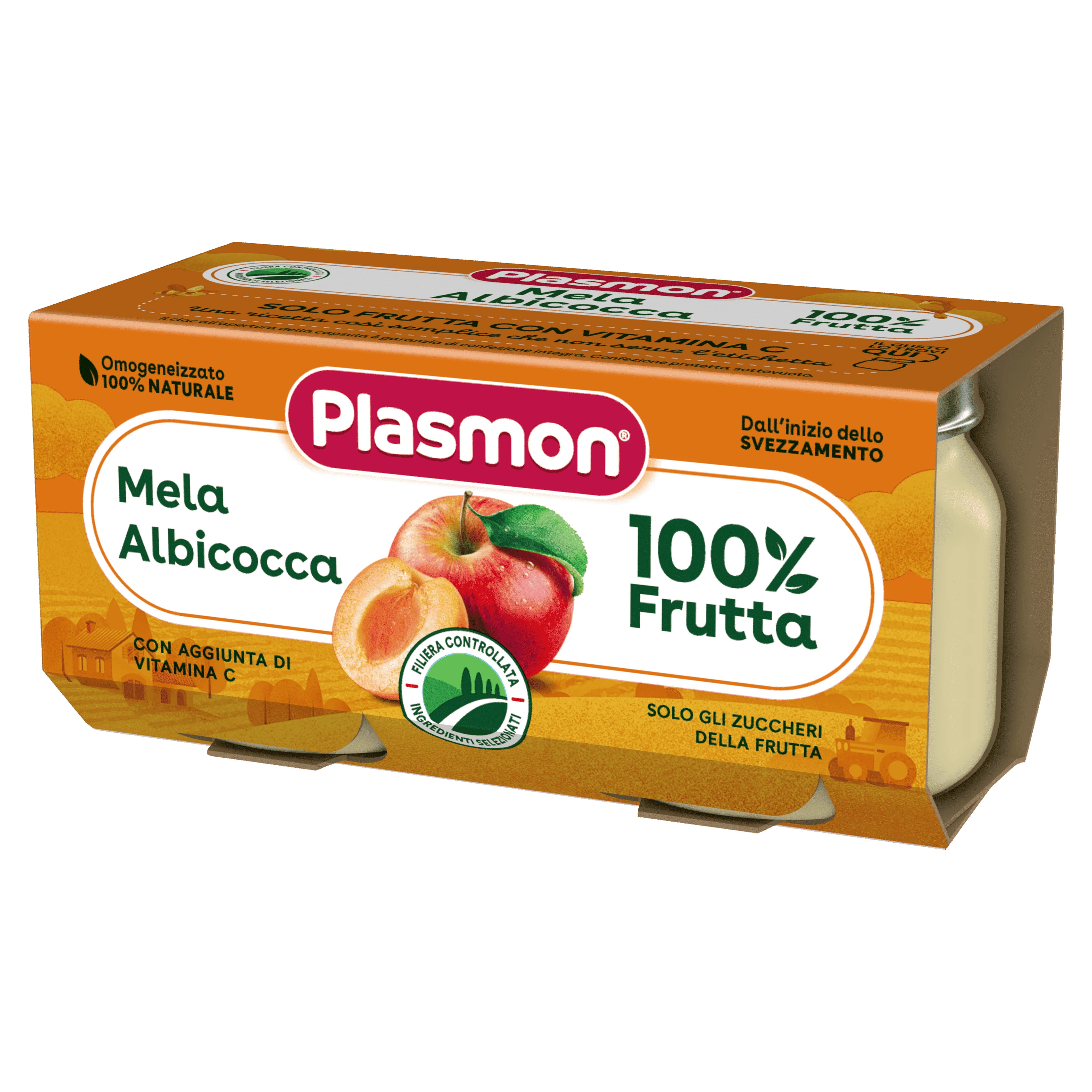 Plasmon Omog Mela Alb 160G Senza Glutine