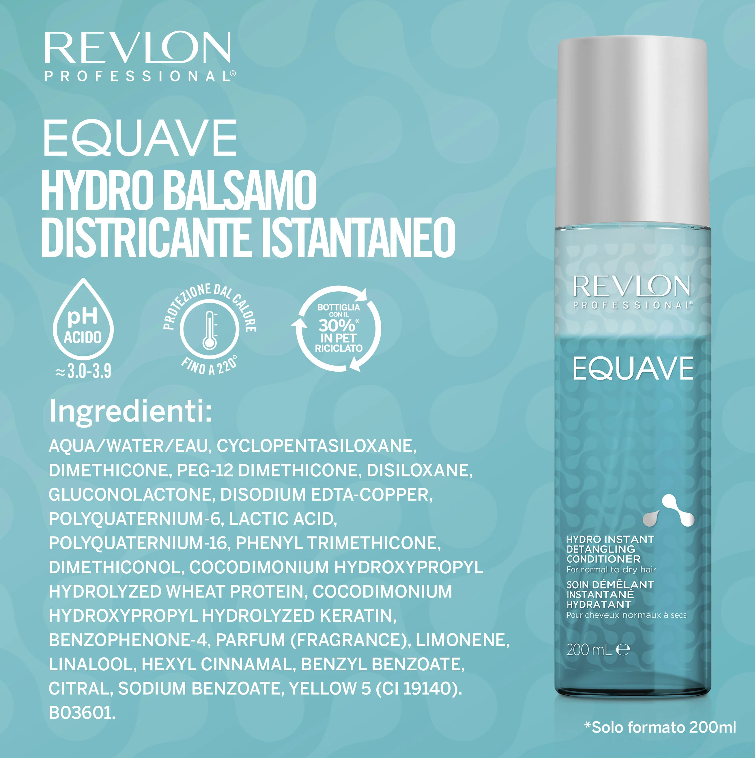 Revlon Equave Hydro Instant Detangling Conditioner 50 ml Districante bi-fase senza risciacquo