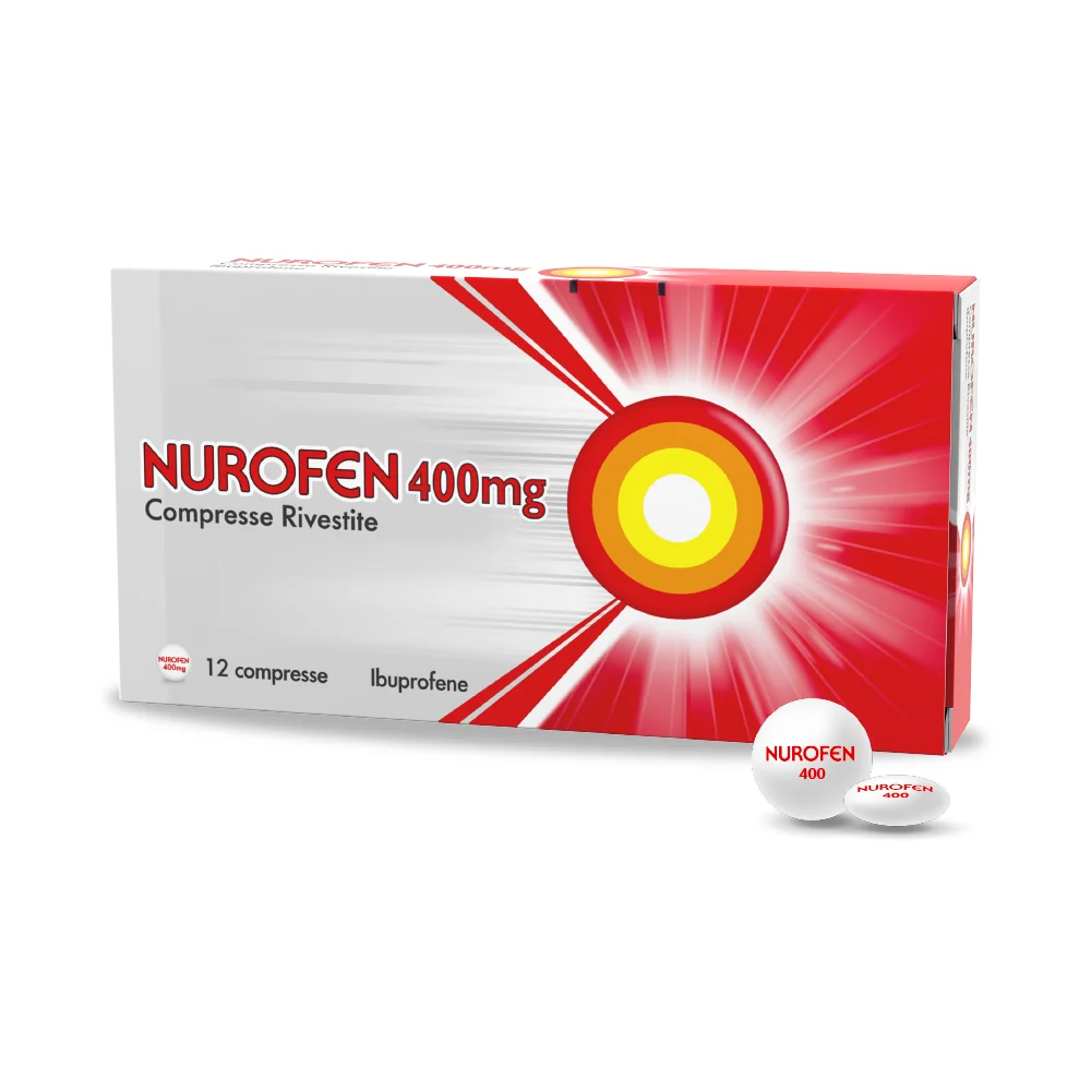 Nurofen 400 mg Ibuprofene 12 Compresse Rivestite Antidolorifico