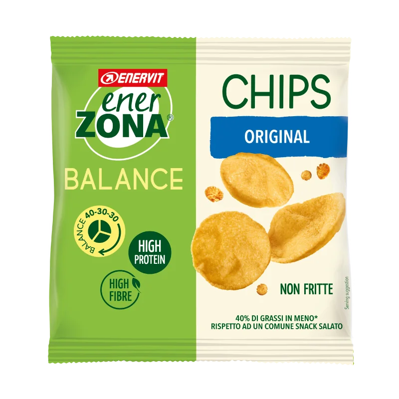 Enerzona Chips Classico 1 Busta Snack di Soia Gusto Classico