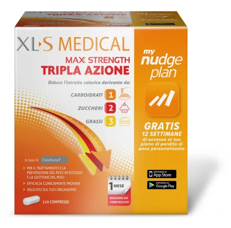 XL-S Medical Max Strenght 120 Compresse Integratore Dietetico Tripla Azione