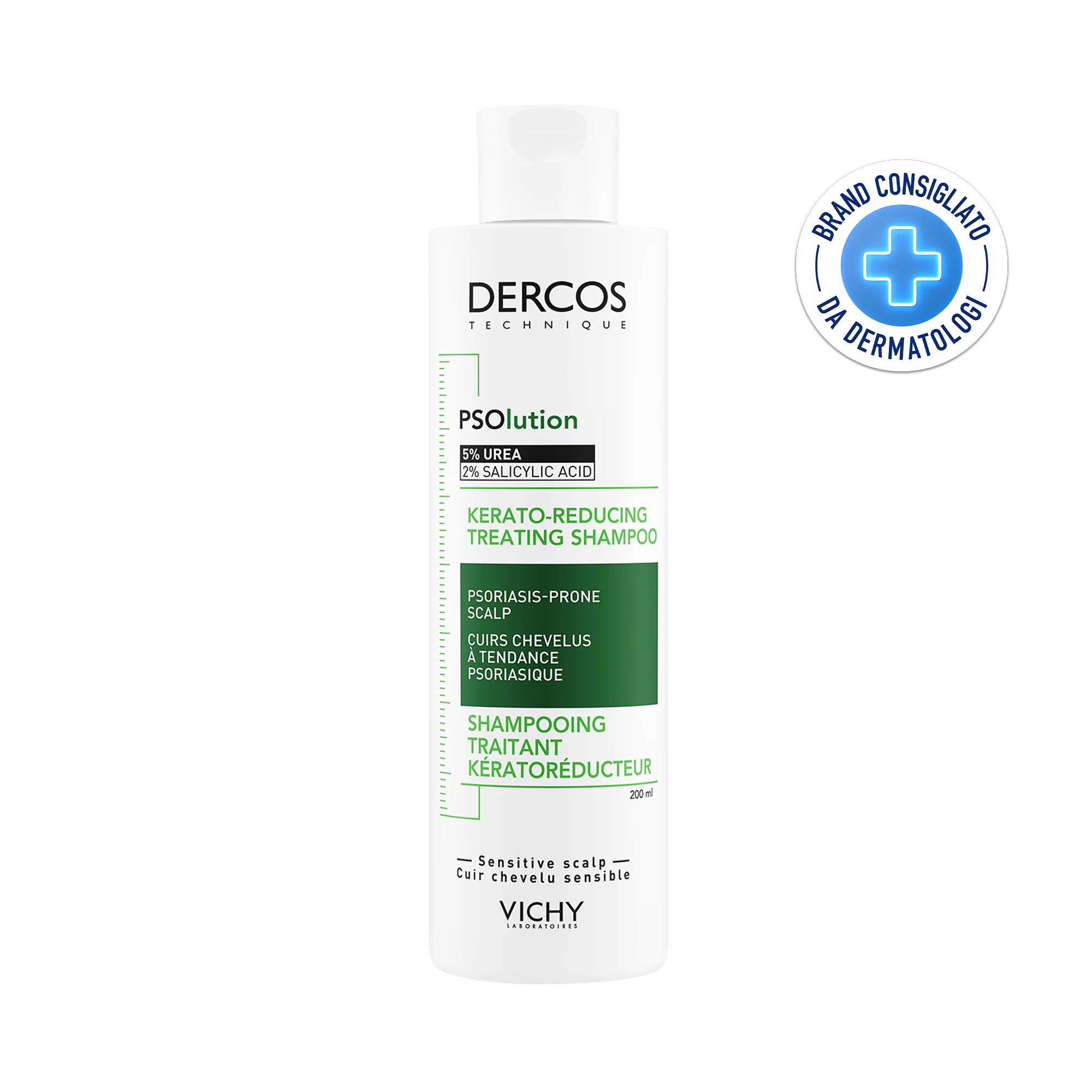 Vichy Dercos PSolution Shampoo Trattamento Cheratoriduttore 200 ml