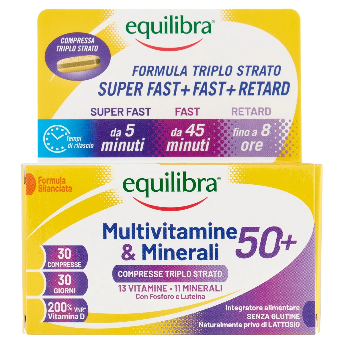 Equilibra Multivitamine & Minerali 50+ 30 Compresse Integratore Multivitaminico