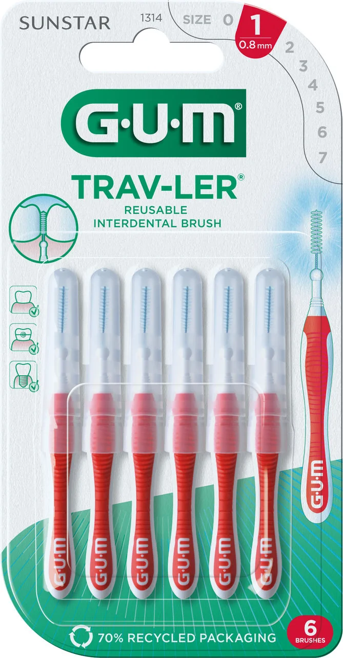 Gum Trav-Ler 0,8 Scovolino Pro Scovolino Interdentale misura 0,8