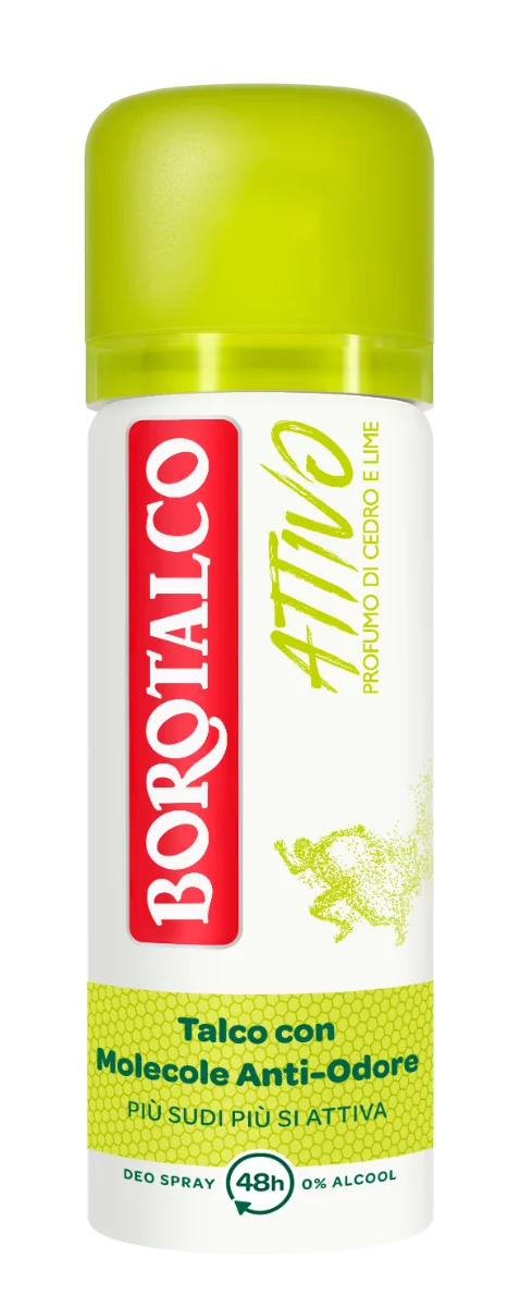 Borotalco Deo Spray Attivo Giallo 50 ml Deodorante 48h