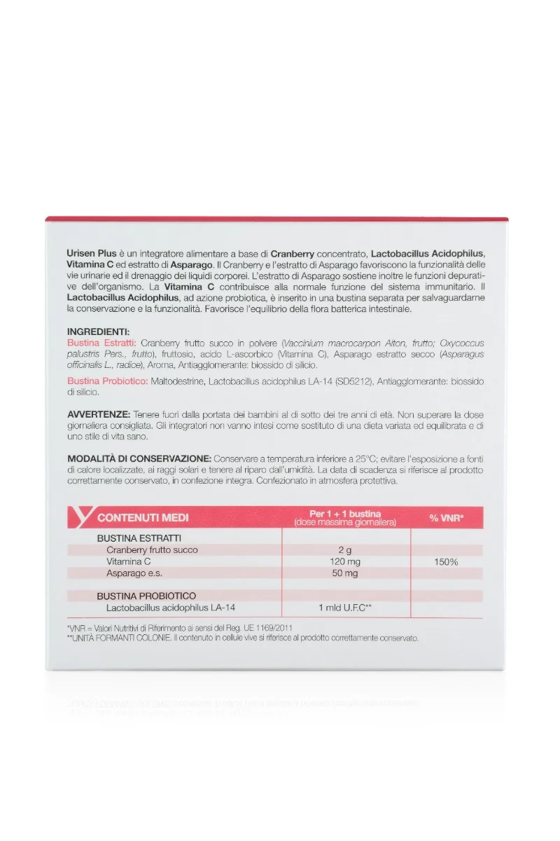 Urisen Plus 14 Bustine Equilibrio Flora Intestinale e Benessere Vie Urinarie