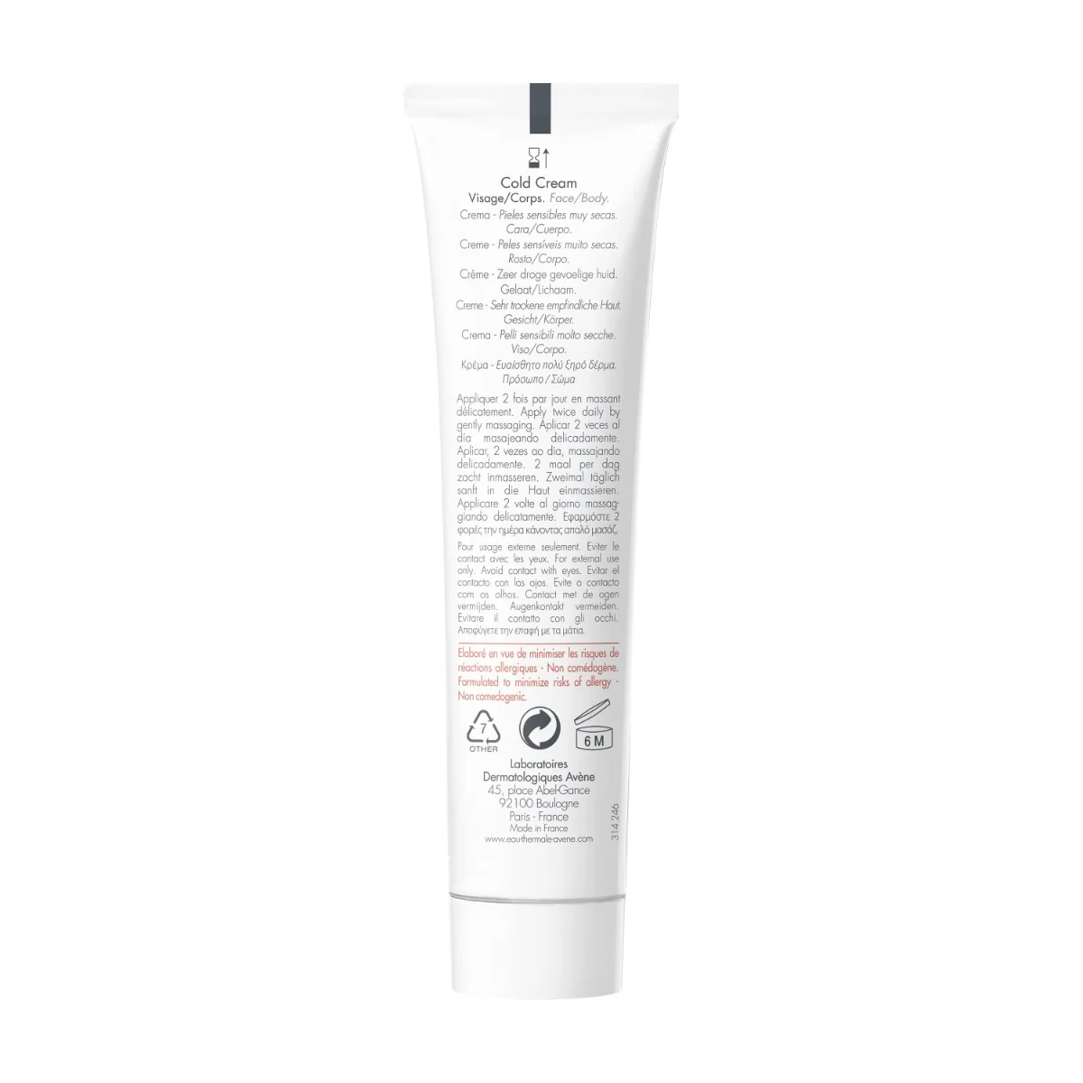 Eau Thermale Avene Cold Cream 40 Ml Crema idratante