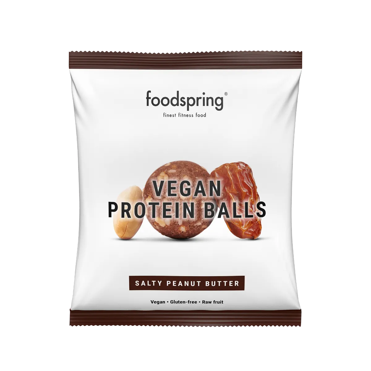 Foodspring Protein Balls Vegane Burro di Arachidi Salato Snack Salutare