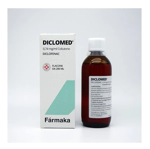 Diclomed Collut .074% 200Ml