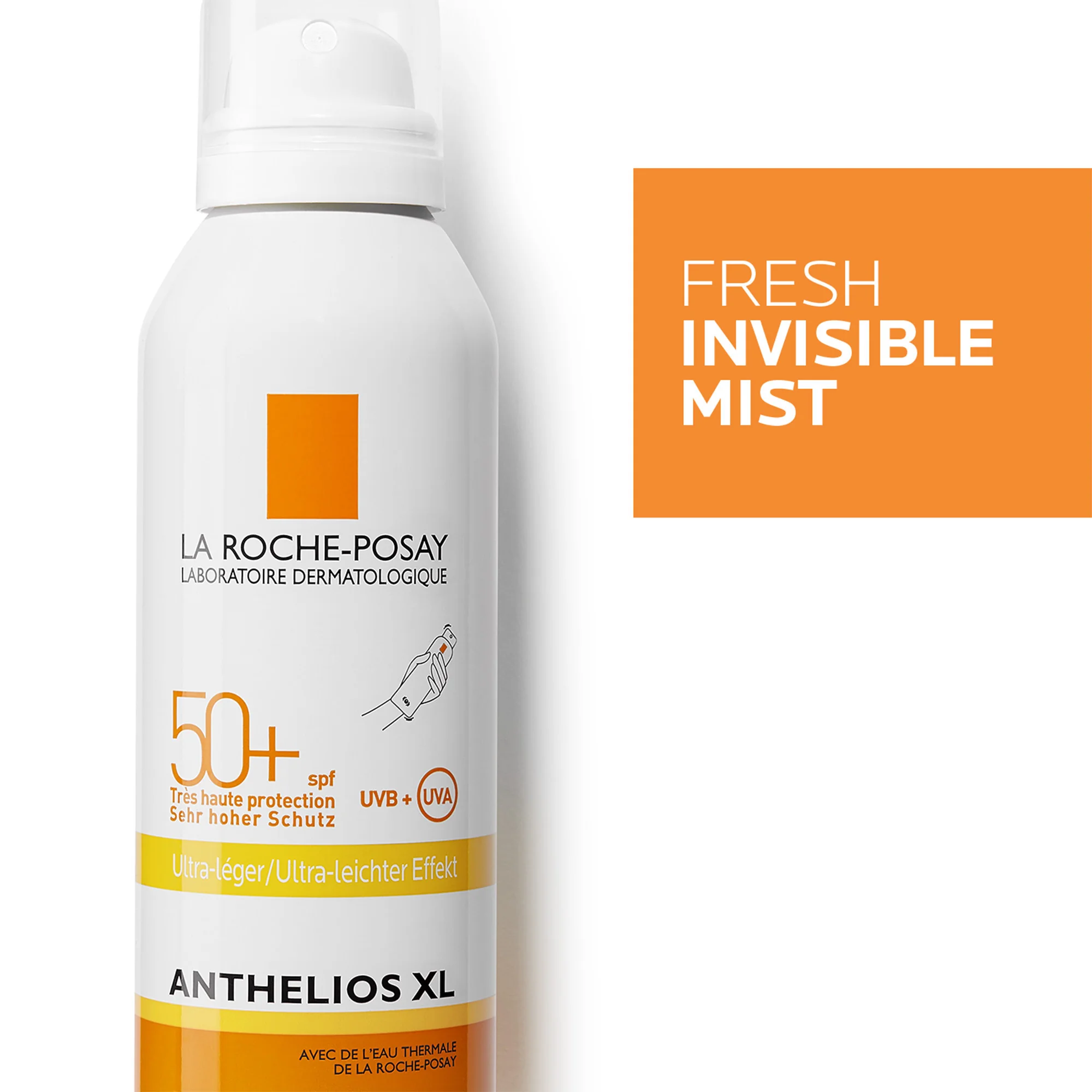 La Roche Posay Anthelios Spray Corpo Protettivo SPF50+,200 Ml Protezione invisibile