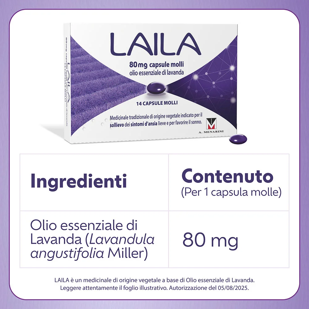 Laila 14 Compresse Molli Per Ansia Lieve