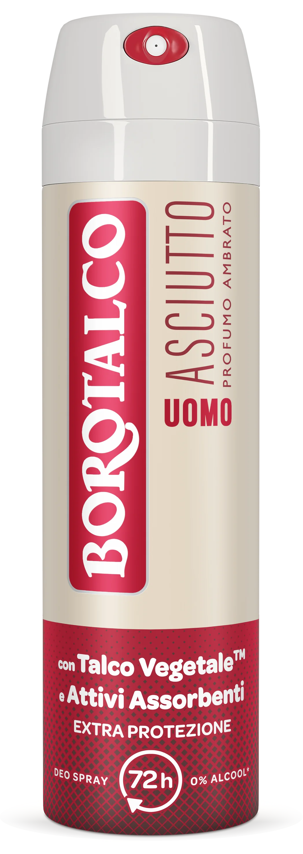 Borotalco Men Deo Spray Asciutto Ambra 150 ml Deodorante 72h