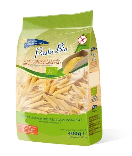Piaceri Mediterranei Pasta Bio Penne Rigate Senza Glutine 400 g