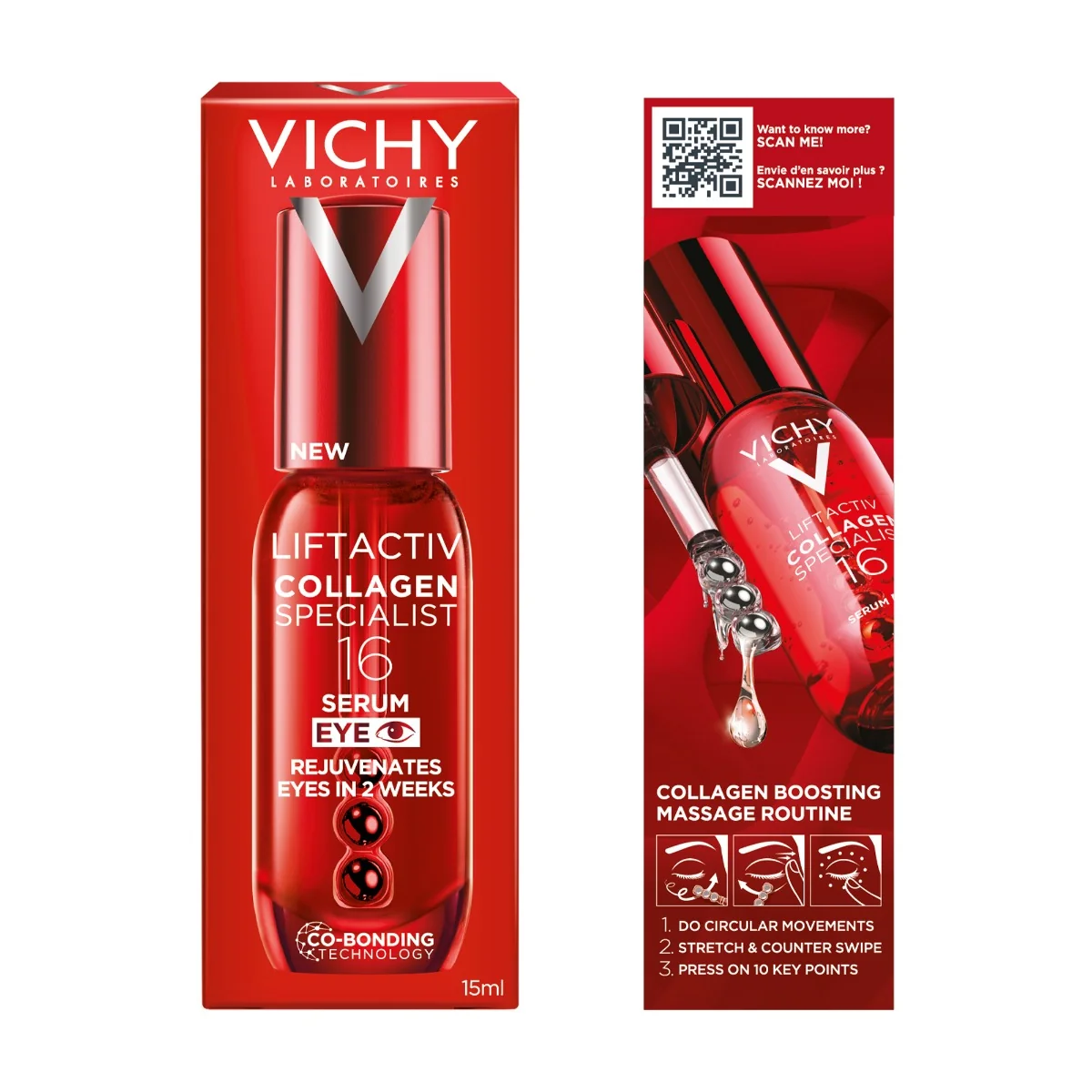 Liftactiv Collagen 16 Eye Serum 15 Ml Segni di Stanchezza