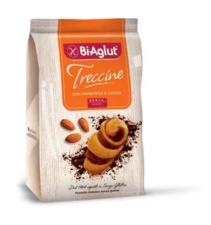Biaglut Treccine Biscotti Senza Glutine 200 g Ideali per Colazione