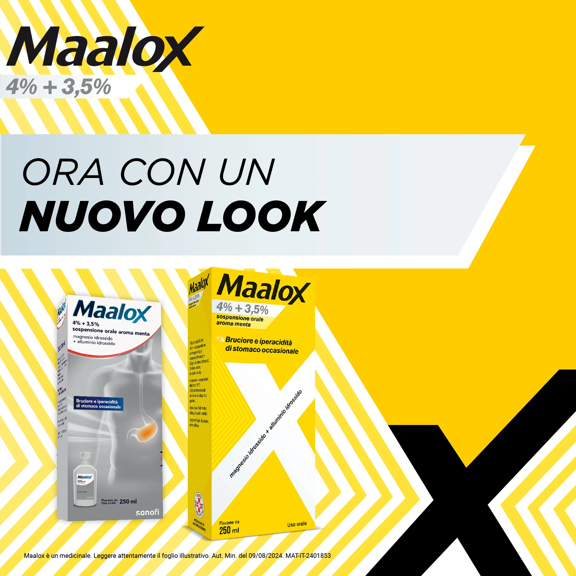 Maalox Sospensione Orale Aroma Menta 250 ml Antiacido