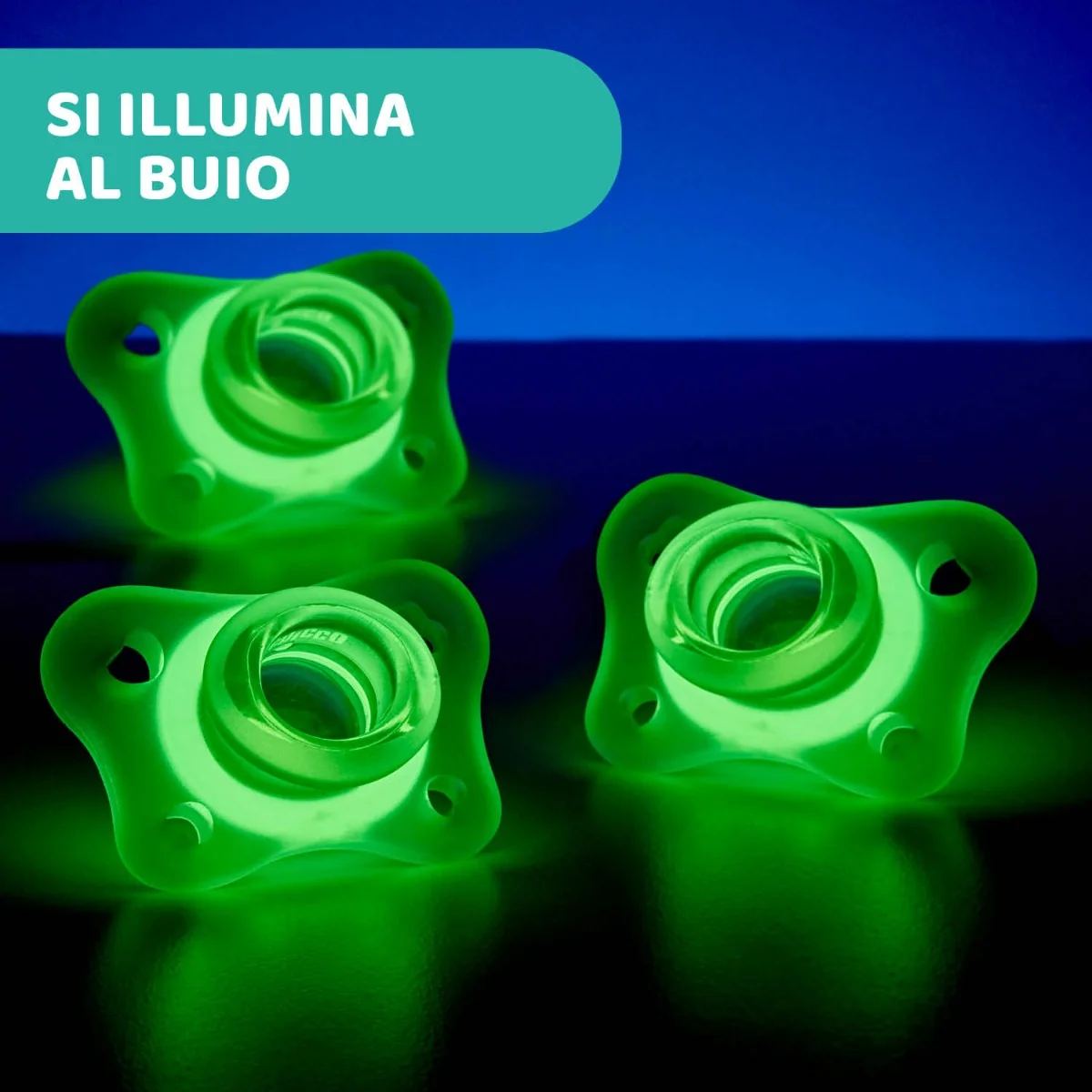 Chicco Gommottino Lumi Sil 2-6M 2P