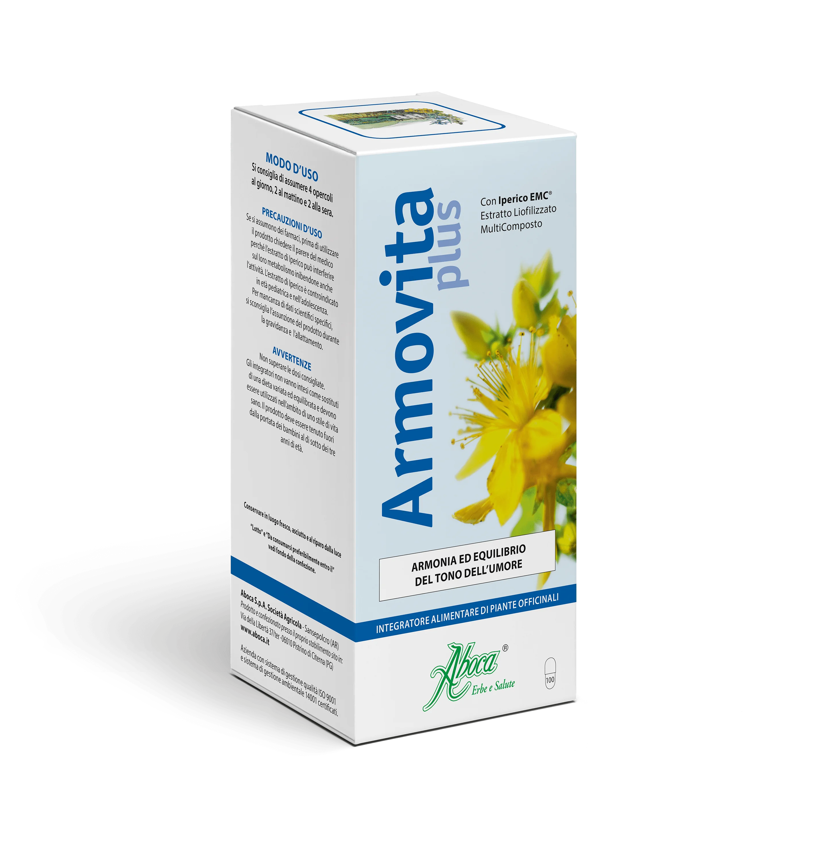 Aboca Armovita Plus 100 Opercoli Integratore Tono dell'Umore