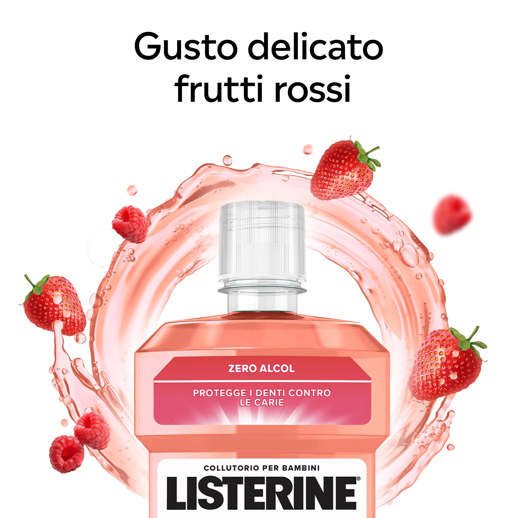 Listerine Smart Rinse Collutorio Bambini 500 ml Protezione Carie