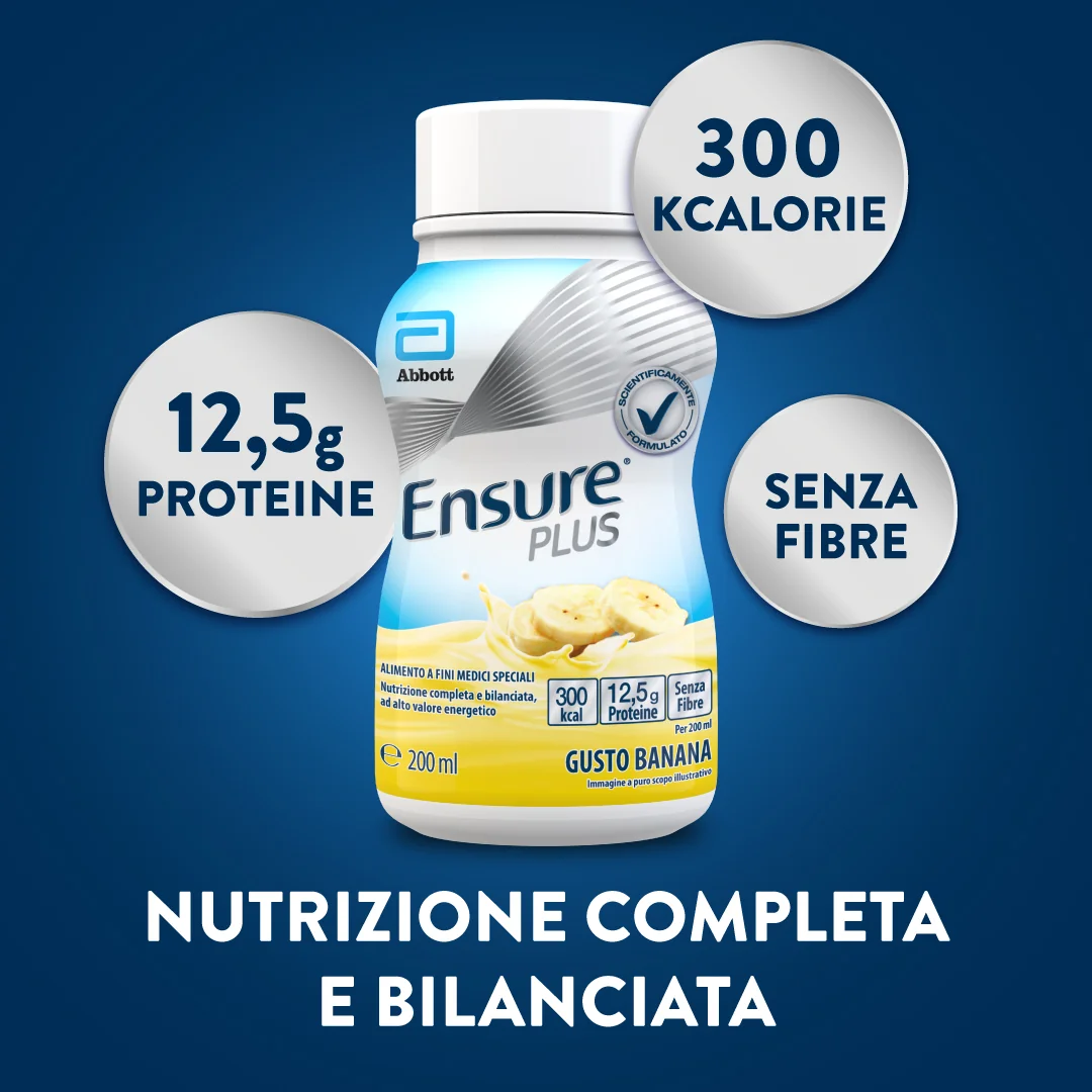 Abbott Ensure Plus Banana 4x200ml Integratore Ipercalorico