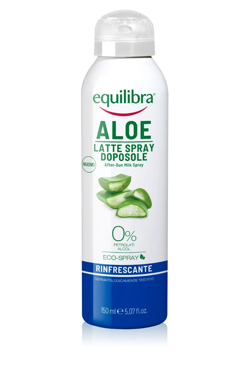 Equilibra Aloe Latte Doposole Spray 150 ml Effetto rinfrescante