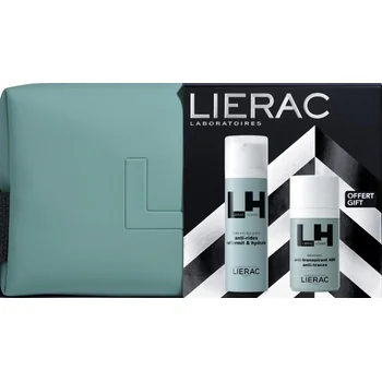 Lierac Set Natale Homme Fluido Anti-Età Globale 50ml + Deodorante Anti-traspirante 50ml + Trousse