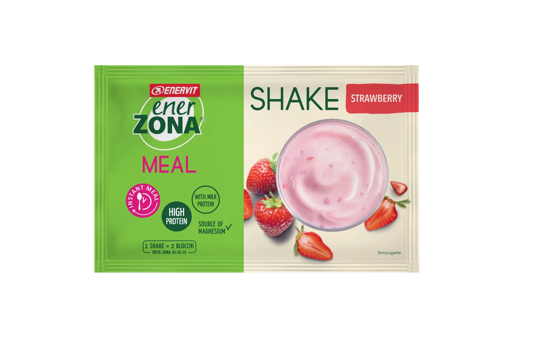 Enerzona Instant Meal Fragola Yoghurt 1 Busta Da 50 Grammi Pasto Sostitutivo